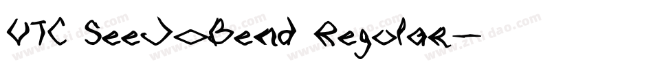 VTC SeeJoBend Regular字体转换